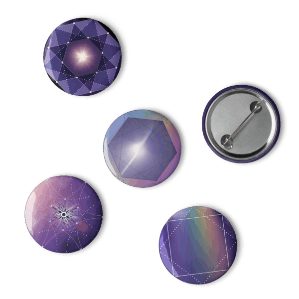Purple Sacred Geometry Pins - Image 3